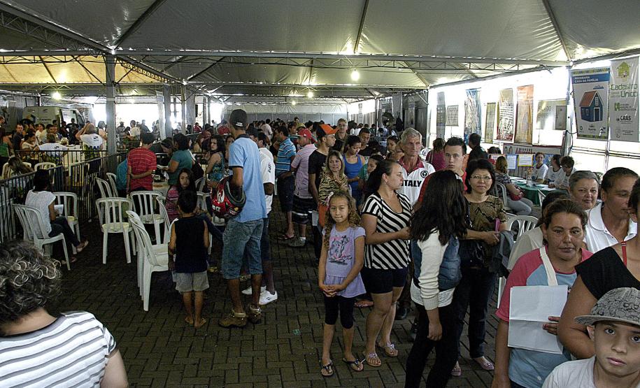 O movimento foi grande nos dois dias do evento.