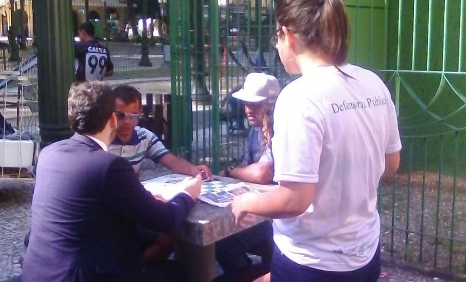 Projeto da DPPR atende a população em situação de rua em Curitiba