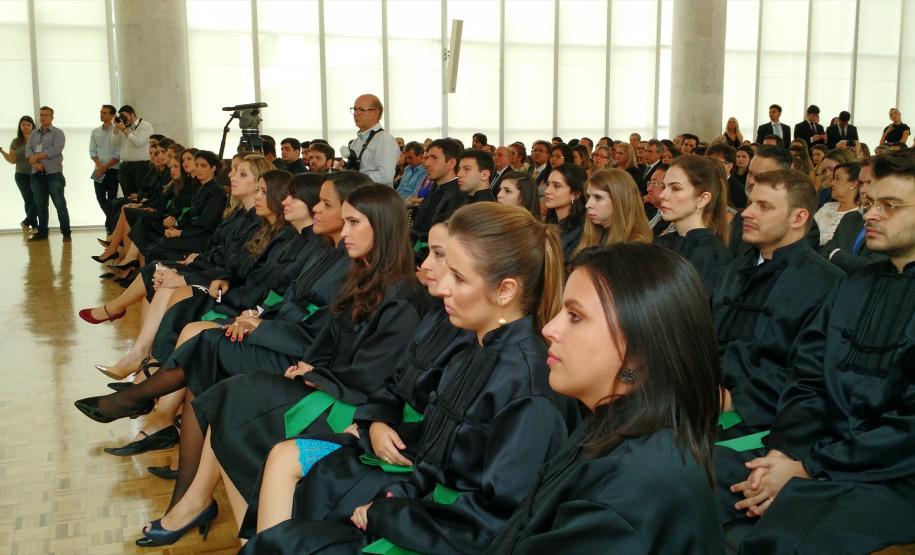 Posse oficial dos defensores públicos, em abril de 2016.