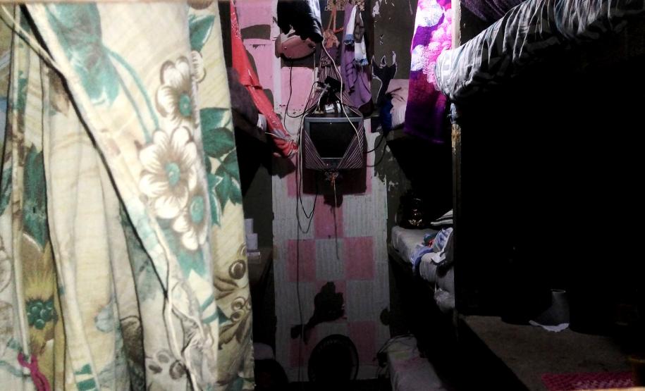 Imagens feitas dentro das instalações da Cadeia Pública de Arapongas.