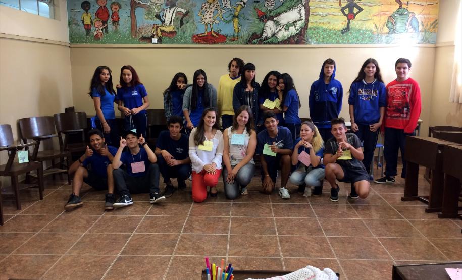 Neste ano, o projeto será executado em cinco turmas do 9º ano do ensino fundamental.