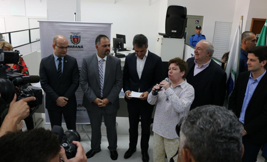 Estiveram na inauguração o governador do estado, Beto Richa, o secretário de justiça, trabalho e direitos humanos, Artagão Junior, o prefeito de Curitiba Rafael Greca, o vice-prefeito Eduardo Pimentel e a diretora do PROCON-PR Claudia Silvano.