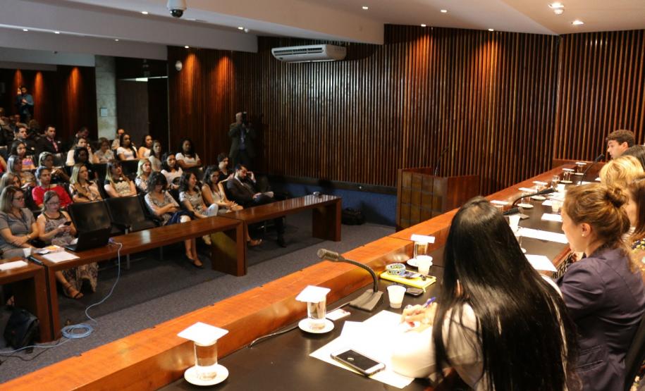 Parte do público que estava presente na audiência
