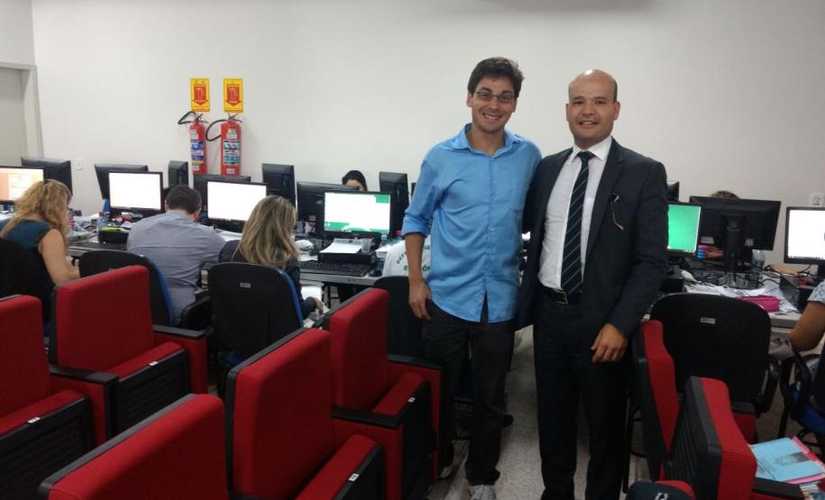 O DPG Eduardo Abraão e o defensor Carlos Augusto