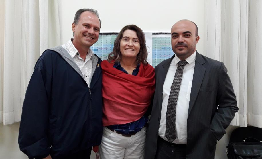 A partir da esquerda: Nelson Arns Neumann, Maristela Cizeski e Marcelo Diniz.
