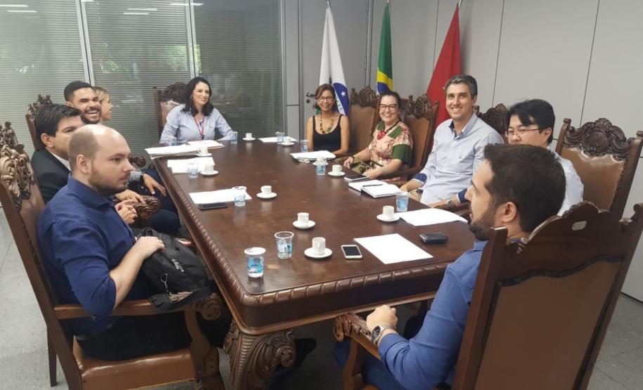 Reunião que trataram do projeto.