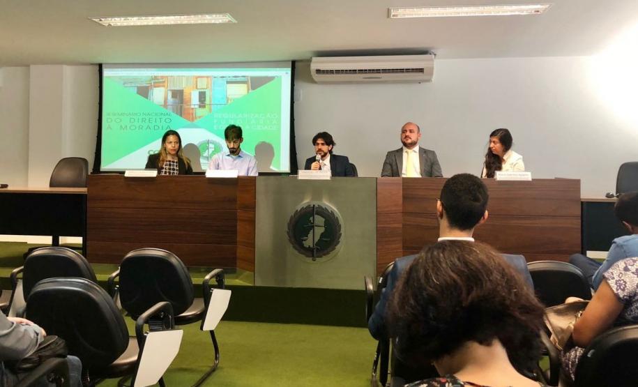 III Seminário Nacional do Direito à Moradia, promovido pelo CONDEGE e pela Defensoria Pública do Estado do Espírito Santo.